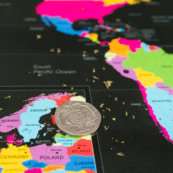 Kraabitav maailmakaart 7 maailmaimega, EnnoVatti, A3