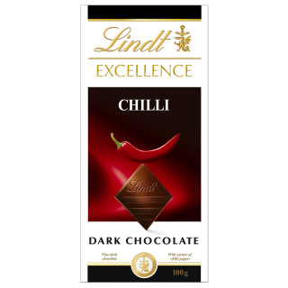 LINDT EXCELLENCE tume šokolaad tšilliekstraktiga, 100 g