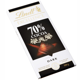 LINDT EXCELLENCE tume šokolaad (70%), 100 g