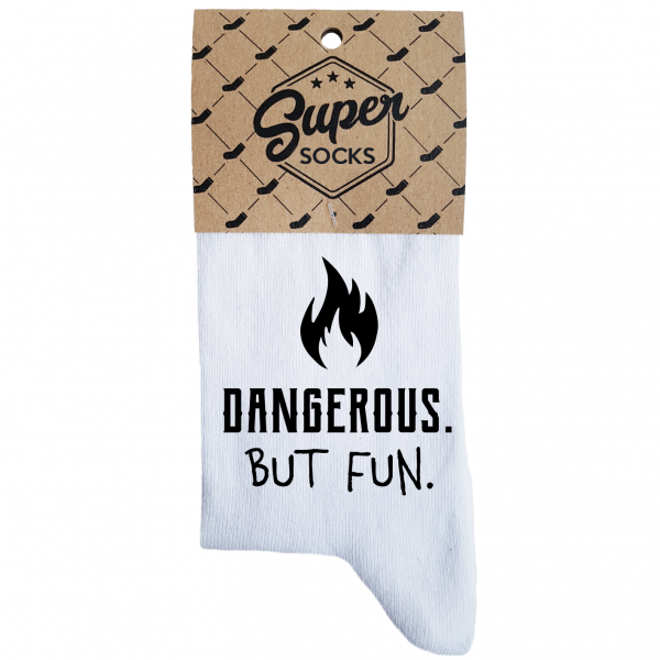 Naiste sokid „Dangerous.But fun“ 