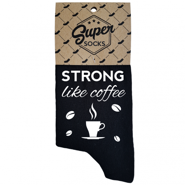 Naiste sokid „Strong like coffee“ 