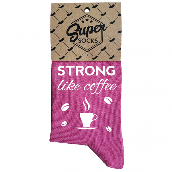 Naiste sokid „Strong like coffee“ 