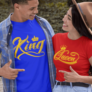 T-särkide komplekt „King & Queen“