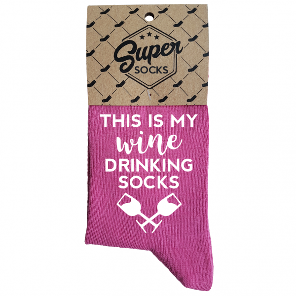 Naiste sokid „Wine drinking socks“ 
