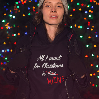 Pusa „All I want for christmas is WINE“