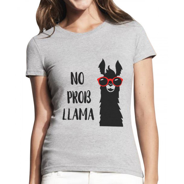 Naiste T-särk „No prob-llama“