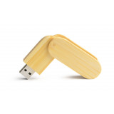 Bambusest USB-mälupulk „STALK“ (16 GB) soovitud graveeritud tekstiga
