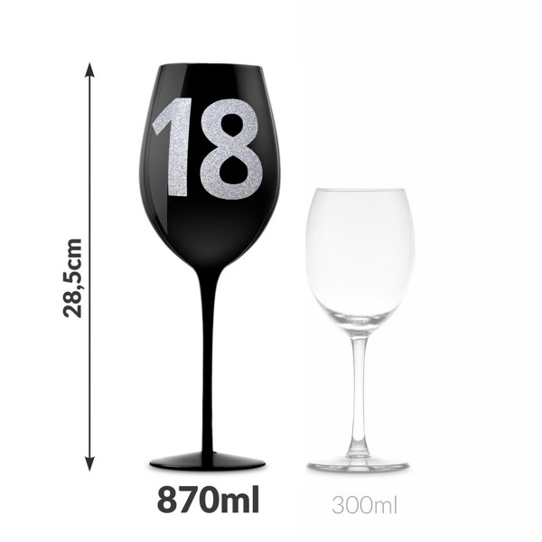 XXL veiniklaas numbriga 18 (860 ml)