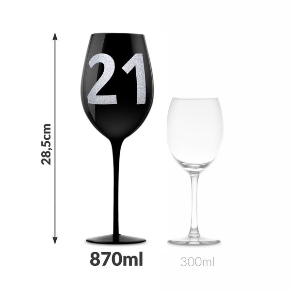 XXL veiniklaas numbriga 21 (860ml)