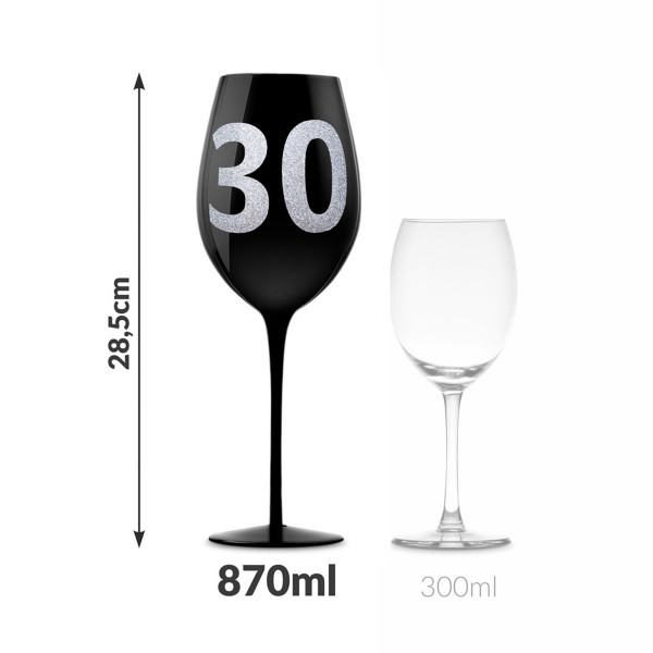 XXL veiniklaas numbriga 30 (860ml)