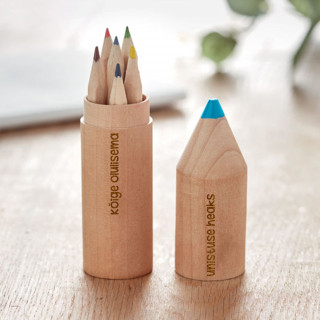 6 pliiatsi komplekt puidust karbis "Kõige olulisema unistuse heaks"