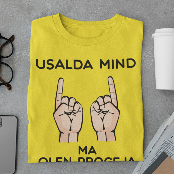 T-särk "Usalda progejat"