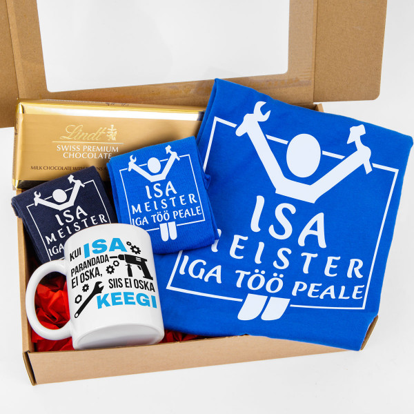 Premium kinkekomplekt "Isa - meister iga töö peale"