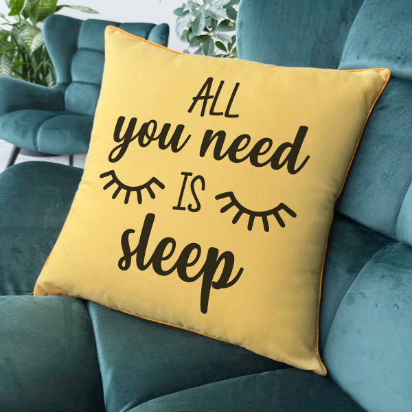 Dekoratiivpadi "All you need is sleep"