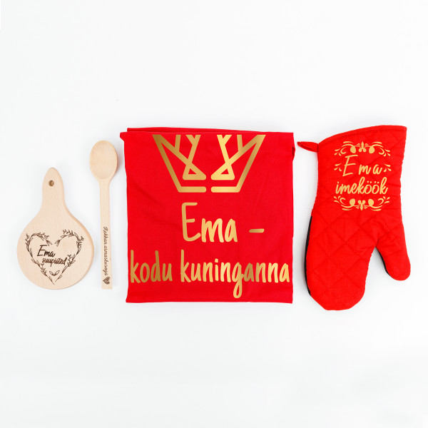 Kinkekomplekt "Ema - köögi kuninganna"