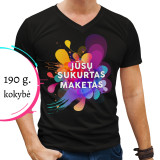 V-kaelusega T-särk Sinu disainiga
