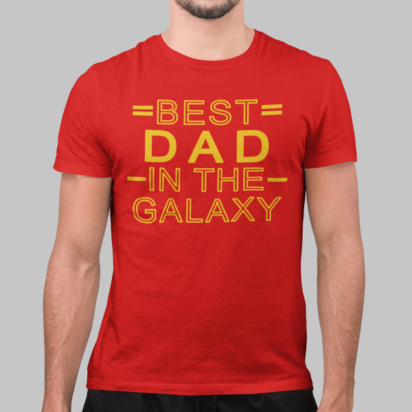 T-särk "Best dad in the galaxy"
