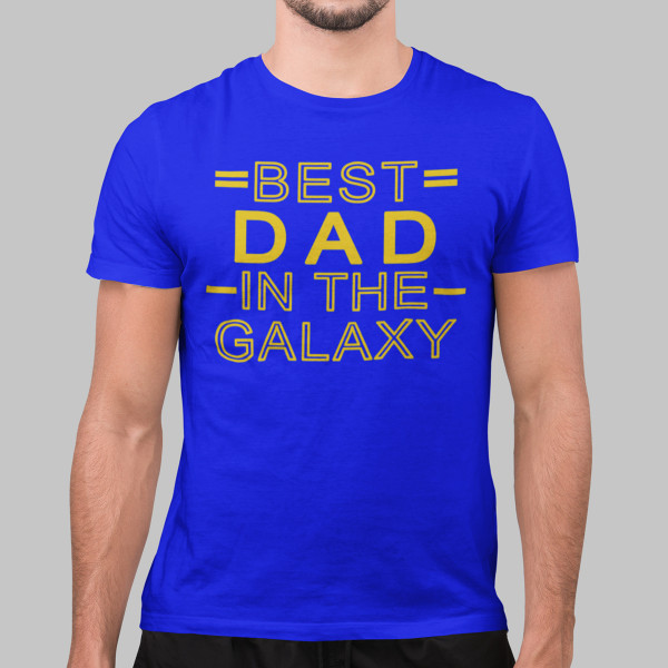 T-särk "Best dad in the galaxy"