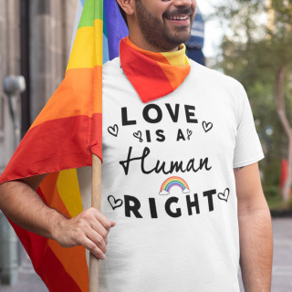 T-särk "Love is a human right"