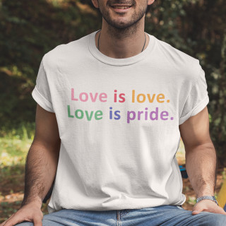 T-särk "Love is pride"