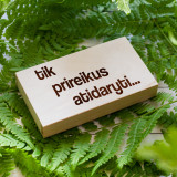 Puidust rahakarp "Avada vajadusel"