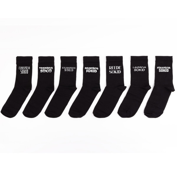 Naiste sokkide komplekt "Sokid kogu nädalaks"