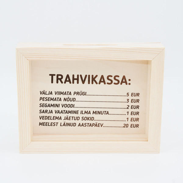 Raam-hoiukarp "Meie trahvikassa"