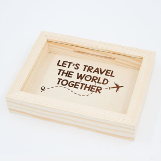 Raam-hoiukarp "Let's travel the world together"
