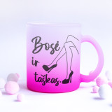 Matistatud klaasist tass "Boss, ja nii ongi"
