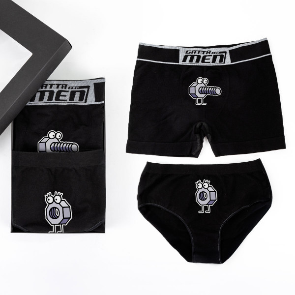 Aluspesu komplekt paaridele "Vallatud Kruvid"