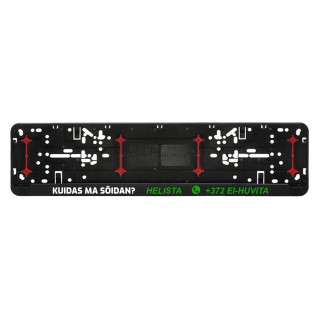 Auto numbrimärgi raam "Kuidas ma sõidan?"