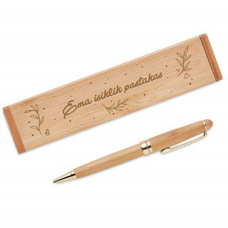 Bambusest pastapliiats karbis "Ema isiklik pastakas"