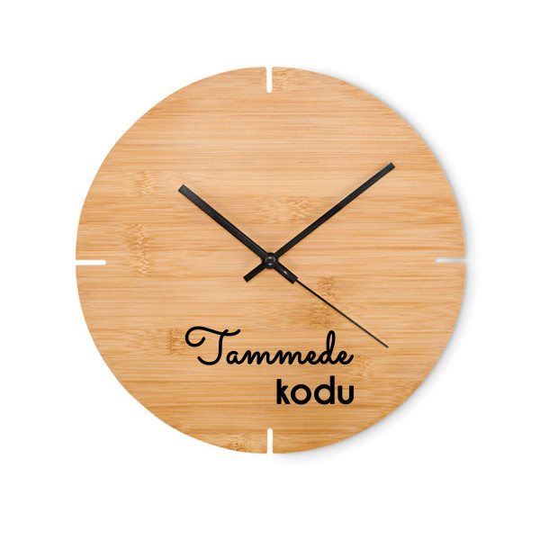 Bambusest seinakell "Kodu" Sinu valitud perekonnanimega