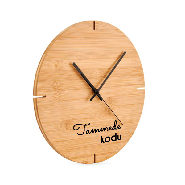 Bambusest seinakell "Kodu" Sinu valitud perekonnanimega