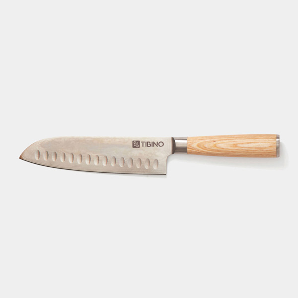 Damaskuse terasest Santoku nuga "VINGA Hattasan"