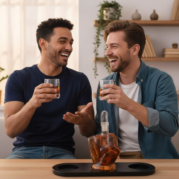 Karahvini ja 2 klaasi komplekt "Middle Finger"