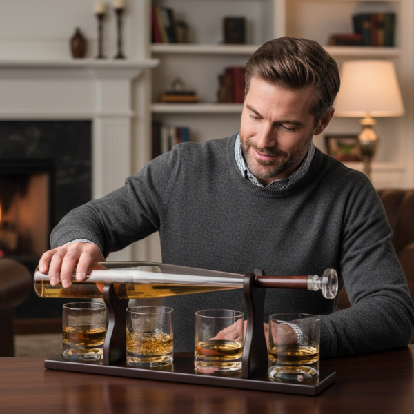 Alusega karahvini ja 4 klaasi komplekt "Baseball bat"