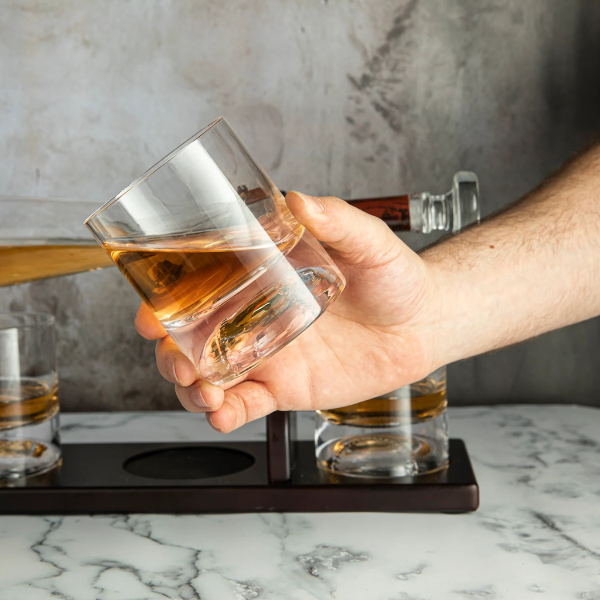 Alusega karahvini ja 4 klaasi komplekt "Baseball bat"