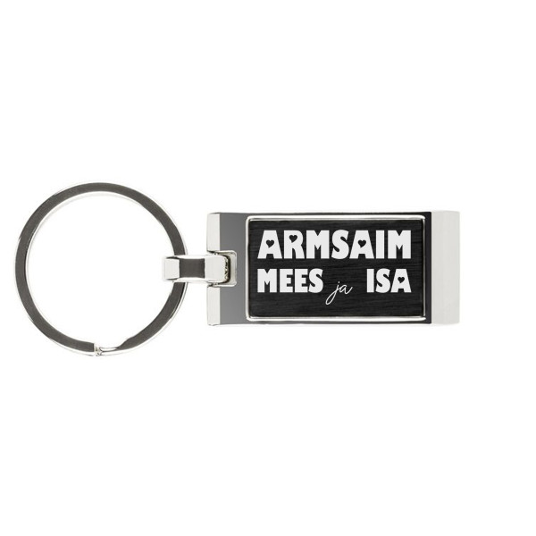 Graveeritud võtmehoidja "Armsaim mees ja isa"