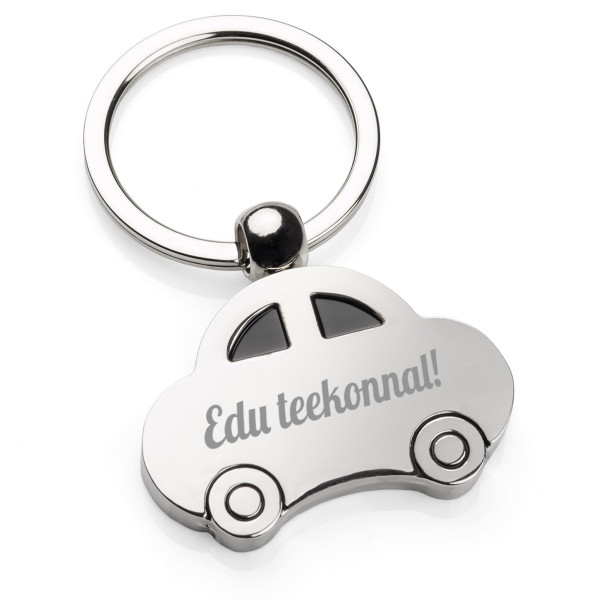 Graveeritud võtmehoidja "Edu teekonnal!"