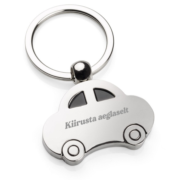 Graveeritud võtmehoidja "Kiirusta aeglaselt"