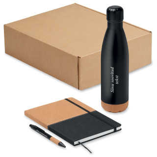 Jätkusuutlik kinkekomplekt "ECO Black" Sinu valitud tekstiga