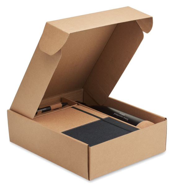 Jätkusuutlik kinkekomplekt "ECO Black" Sinu valitud tekstiga