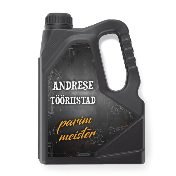 Kanistrikujuline tööriistakomplekt "Meister" Sinu valitud nimega