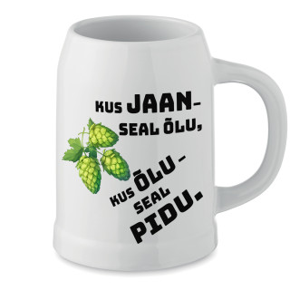 Keraamiline kruus "Kus Jaan, seal pidu"