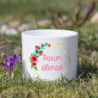 Keraamiline lillepott "Parim ülemus"