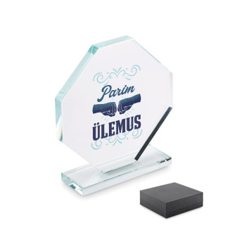 Klaasist trofee kinkekarbis "Parim ülemus"