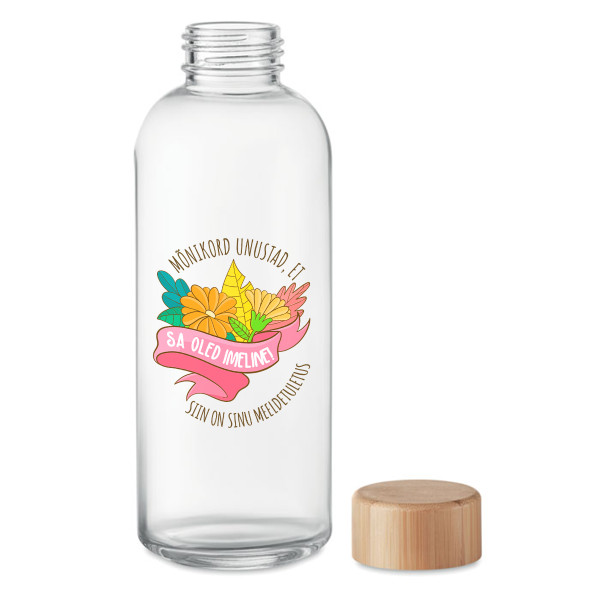 Klaasist veepudel "Sa oled imeline!" (650ml)