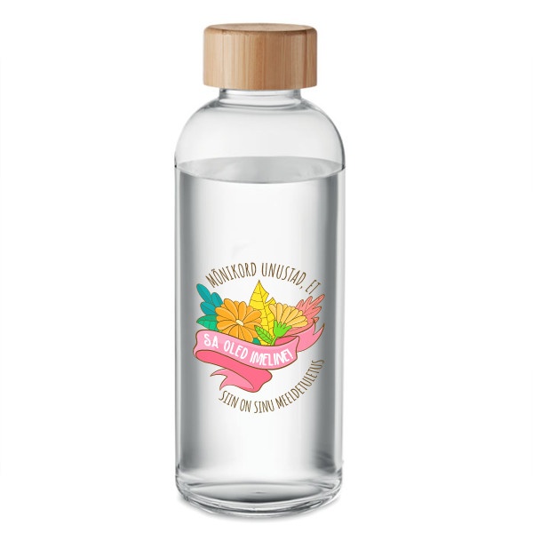 Klaasist veepudel "Sa oled imeline!" (650ml)