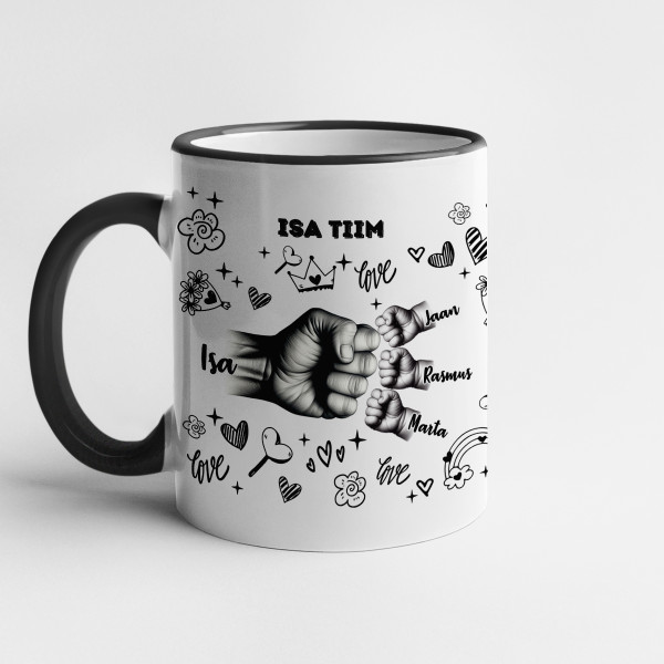 Kruus "Isa tiim" laste nimedega